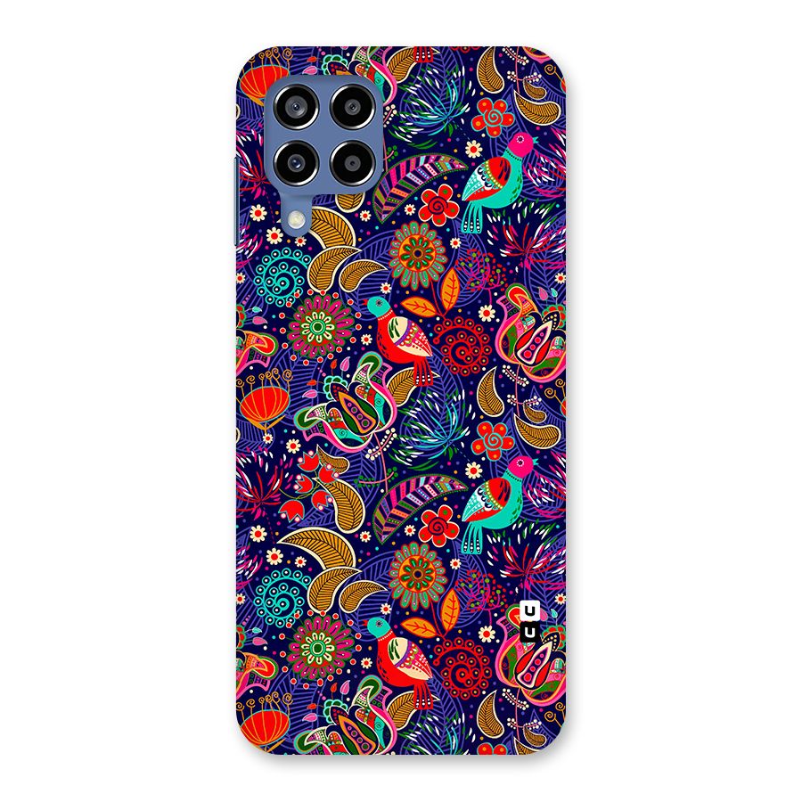 Floral Seamless Pattern Spring Flowers Back Case for Galaxy M53 5G