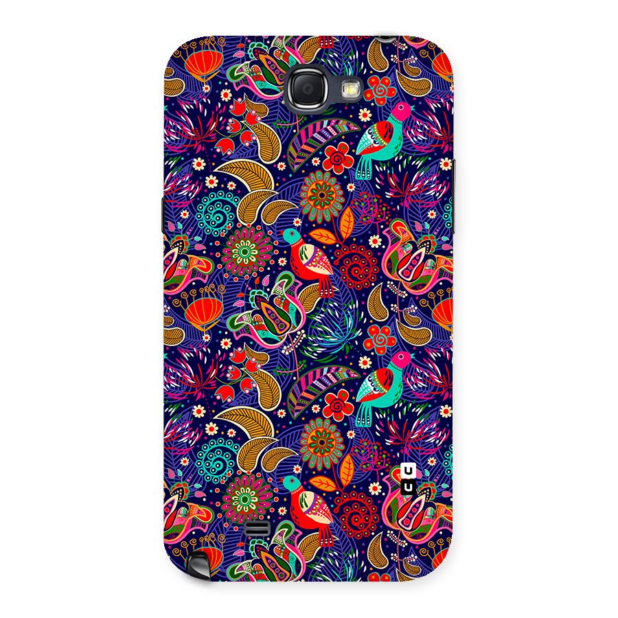 Floral Seamless Pattern Spring Flowers Back Case for Galaxy Note 2