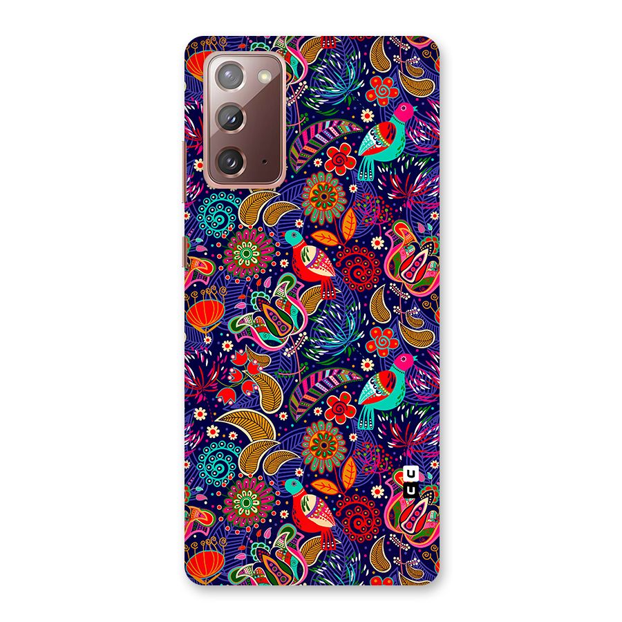 Floral Seamless Pattern Spring Flowers Back Case for Galaxy Note 20
