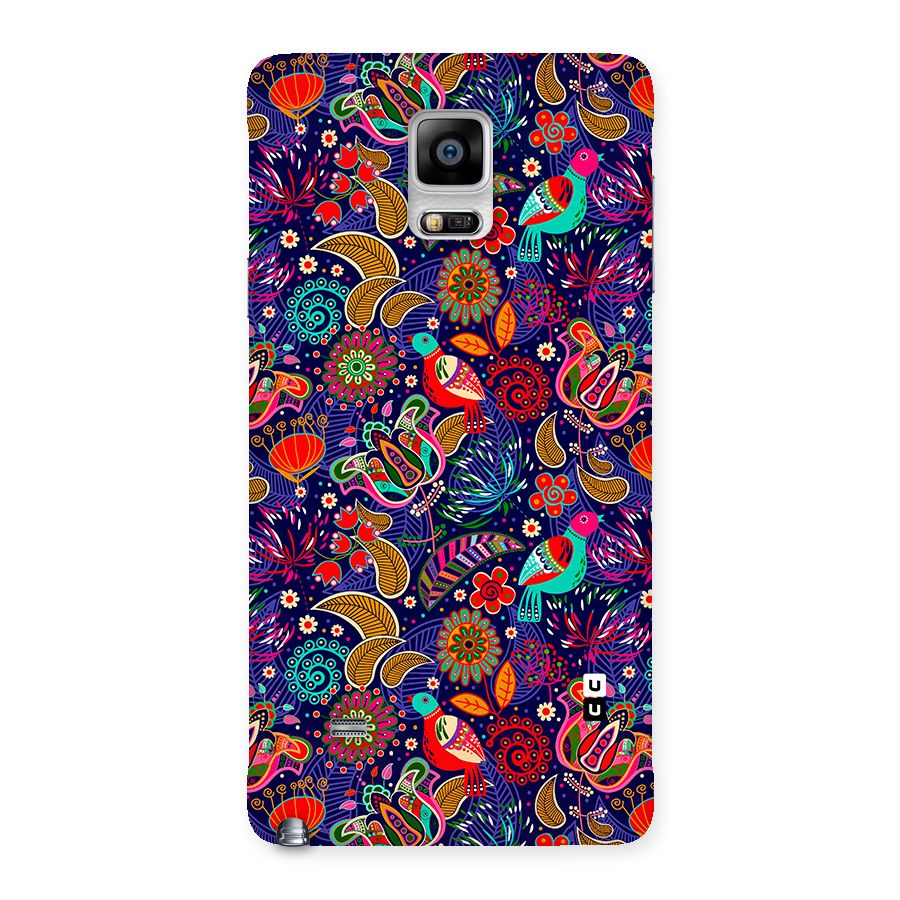 Floral Seamless Pattern Spring Flowers Back Case for Galaxy Note 4