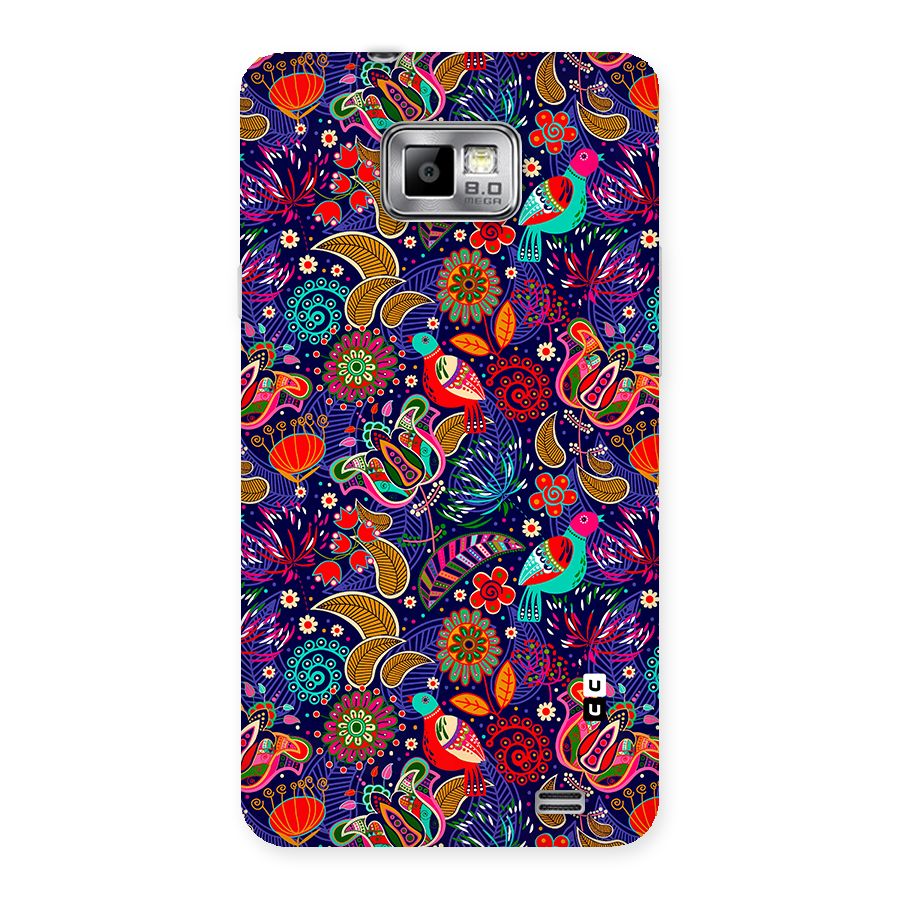 Floral Seamless Pattern Spring Flowers Back Case for Galaxy S2