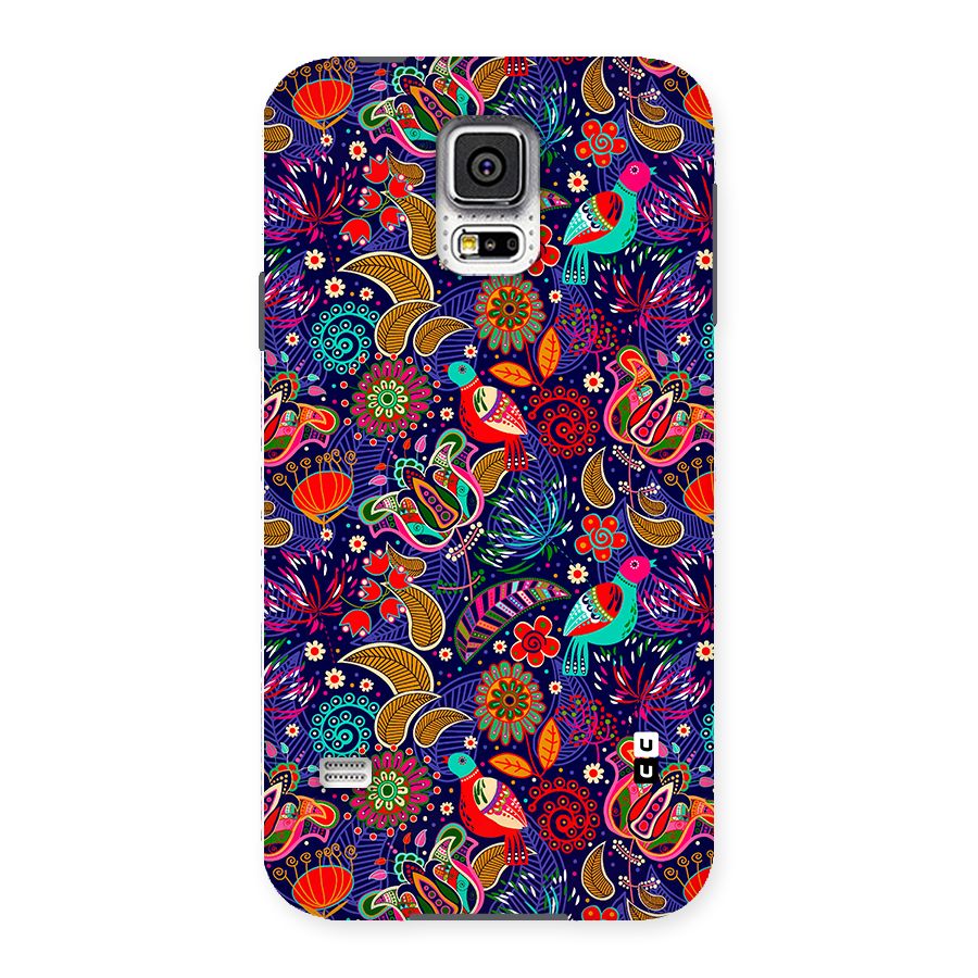 Floral Seamless Pattern Spring Flowers Back Case for Galaxy S5
