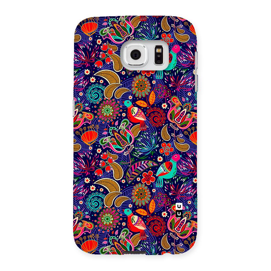 Floral Seamless Pattern Spring Flowers Back Case for Galaxy S6