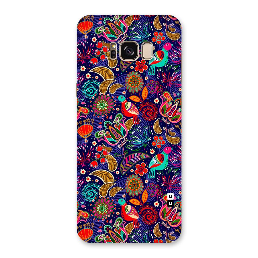 Floral Seamless Pattern Spring Flowers Back Case for Galaxy S8 Plus