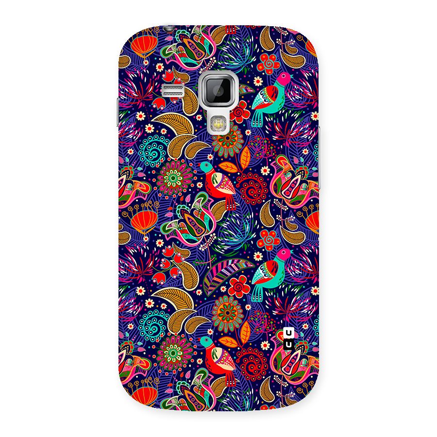 Floral Seamless Pattern Spring Flowers Back Case for Galaxy S Duos