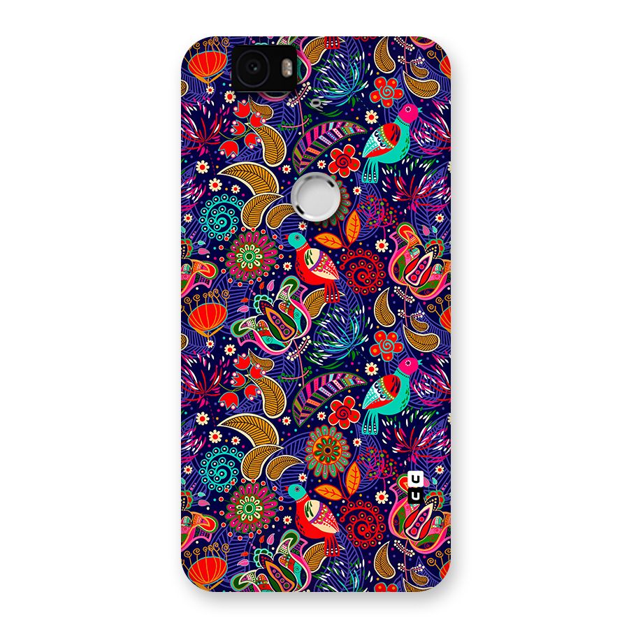 Floral Seamless Pattern Spring Flowers Back Case for Google Nexus 6P