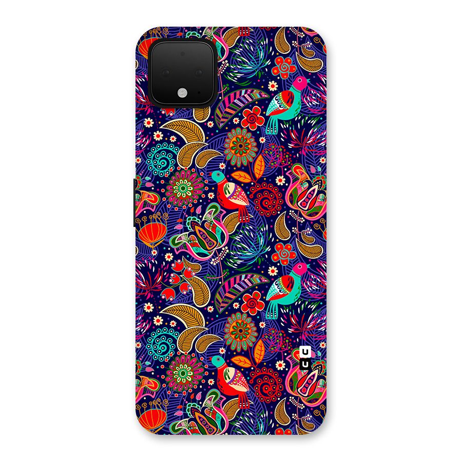 Floral Seamless Pattern Spring Flowers Back Case for Google Pixel 4 XL