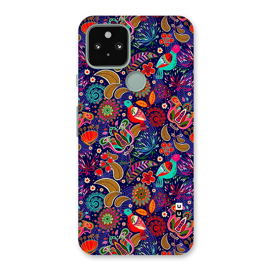 Floral Seamless Pattern Spring Flowers Back Case for Google Pixel 5