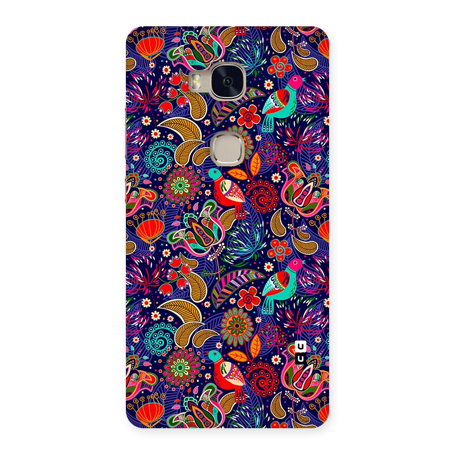 Floral Seamless Pattern Spring Flowers Back Case for Honor 5X