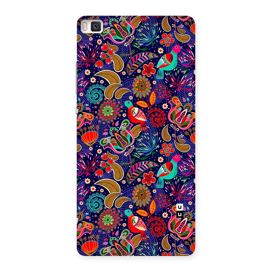 Floral Seamless Pattern Spring Flowers Back Case for Huawei P8