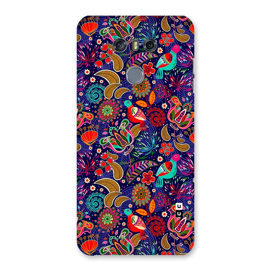 Floral Seamless Pattern Spring Flowers Back Case for LG G6