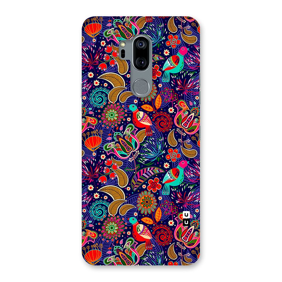 Floral Seamless Pattern Spring Flowers Back Case for LG G7