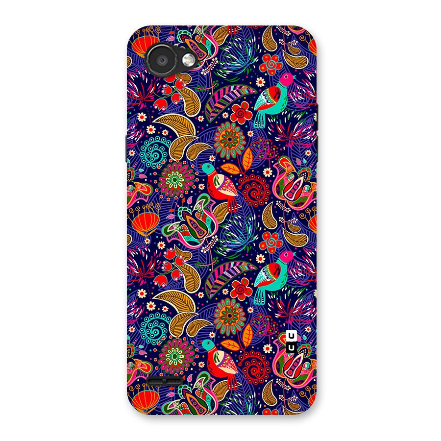 Floral Seamless Pattern Spring Flowers Back Case for LG Q6
