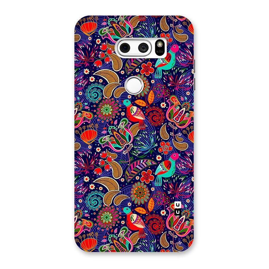 Floral Seamless Pattern Spring Flowers Back Case for LG V30