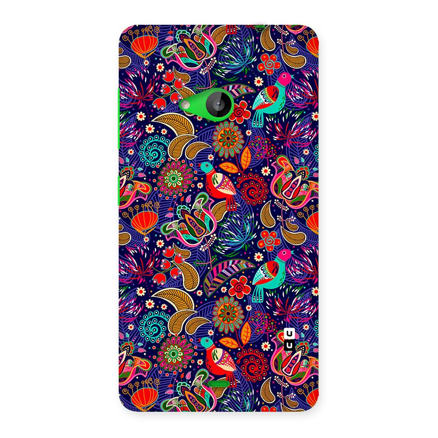Floral Seamless Pattern Spring Flowers Back Case for Lumia 535