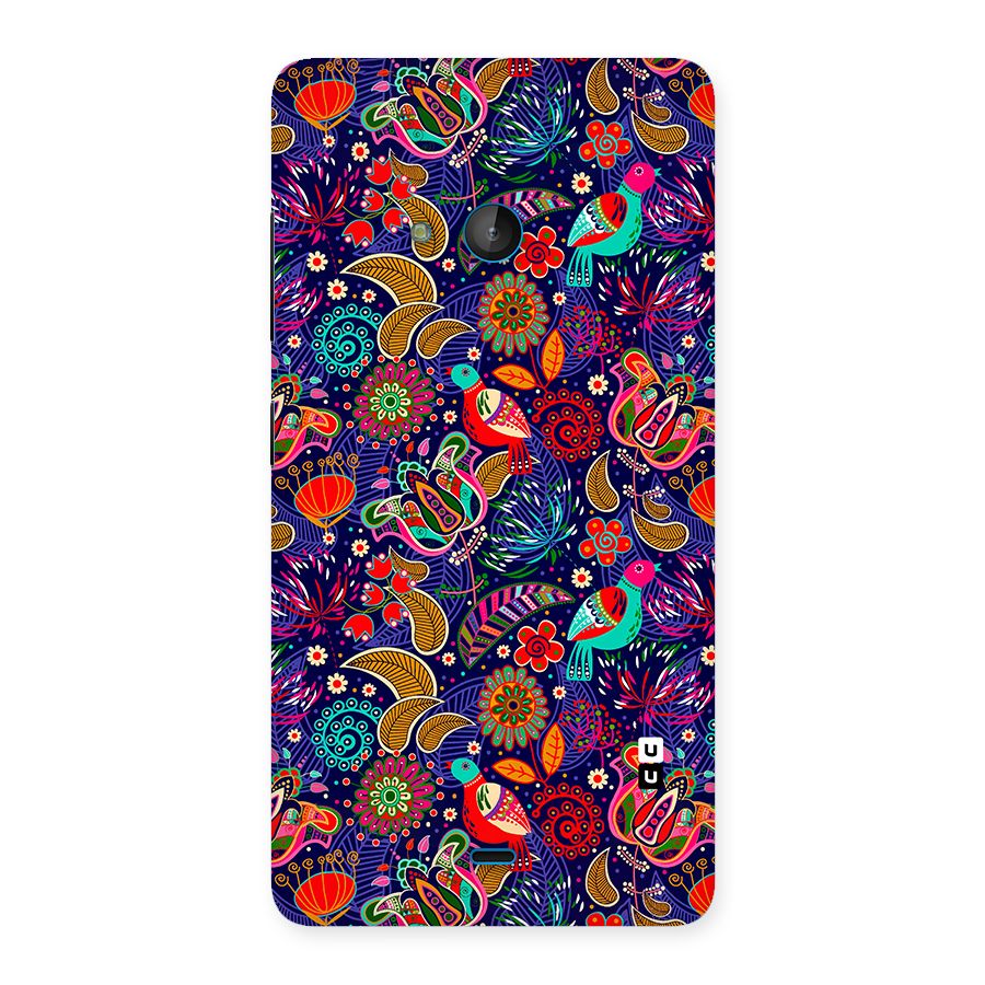 Floral Seamless Pattern Spring Flowers Back Case for Lumia 540