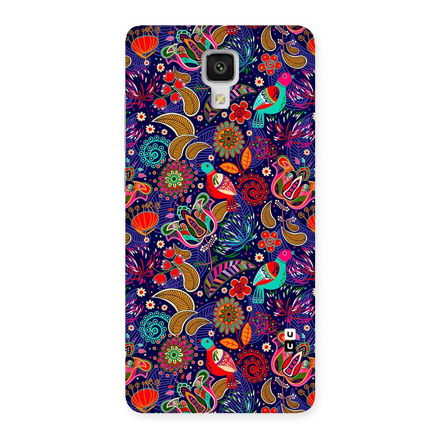 Floral Seamless Pattern Spring Flowers Back Case for Mi4