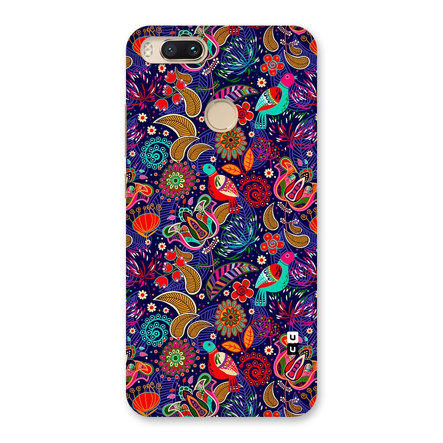 Floral Seamless Pattern Spring Flowers Back Case for Mi A1