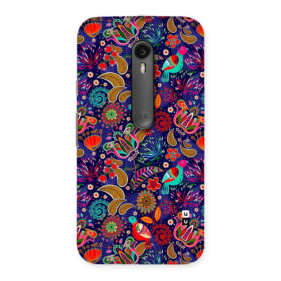 Floral Seamless Pattern Spring Flowers Back Case for Moto G3