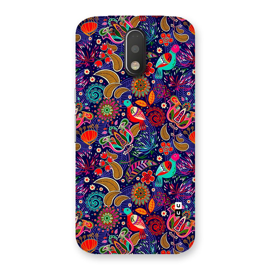 Floral Seamless Pattern Spring Flowers Back Case for Moto G4