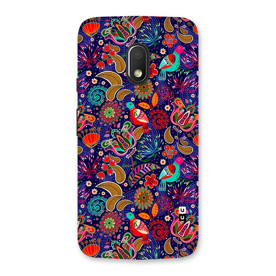 Floral Seamless Pattern Spring Flowers Back Case for Moto G4 Play
