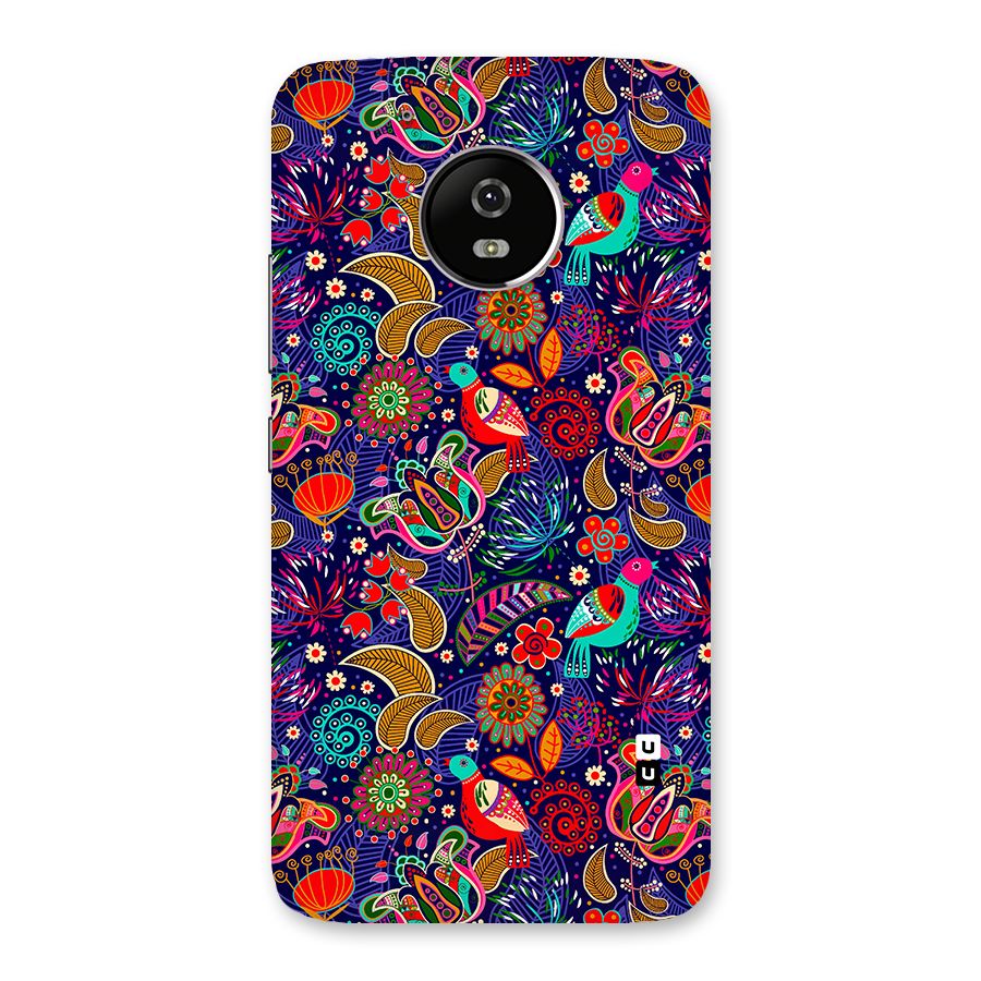 Floral Seamless Pattern Spring Flowers Back Case for Moto G5