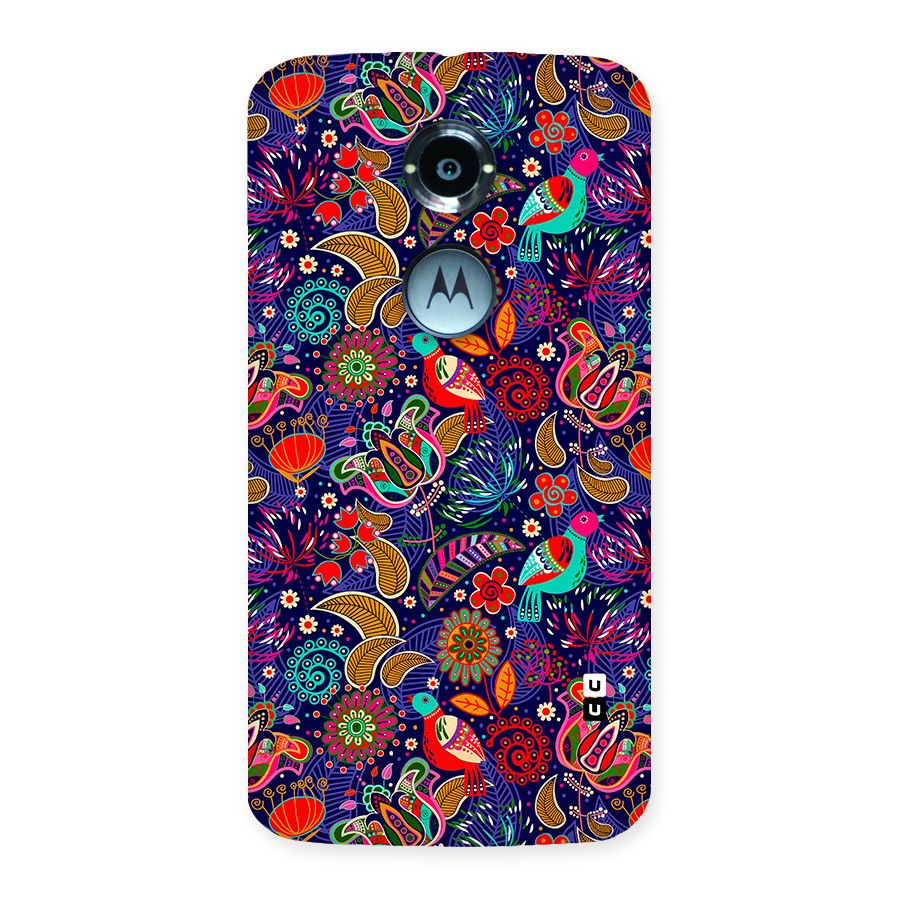 Floral Seamless Pattern Spring Flowers Back Case for Moto X2