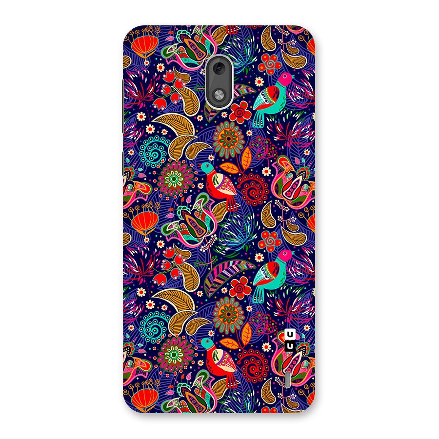 Floral Seamless Pattern Spring Flowers Back Case for Nokia 2