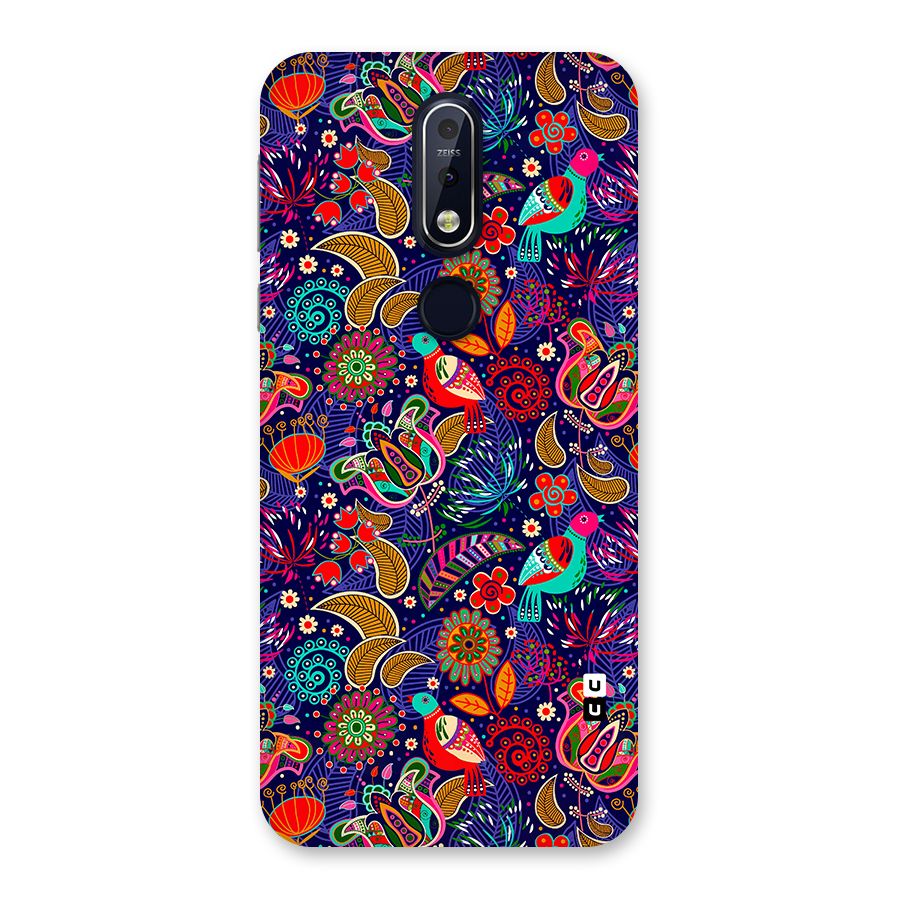 Floral Seamless Pattern Spring Flowers Back Case for Nokia 7.1