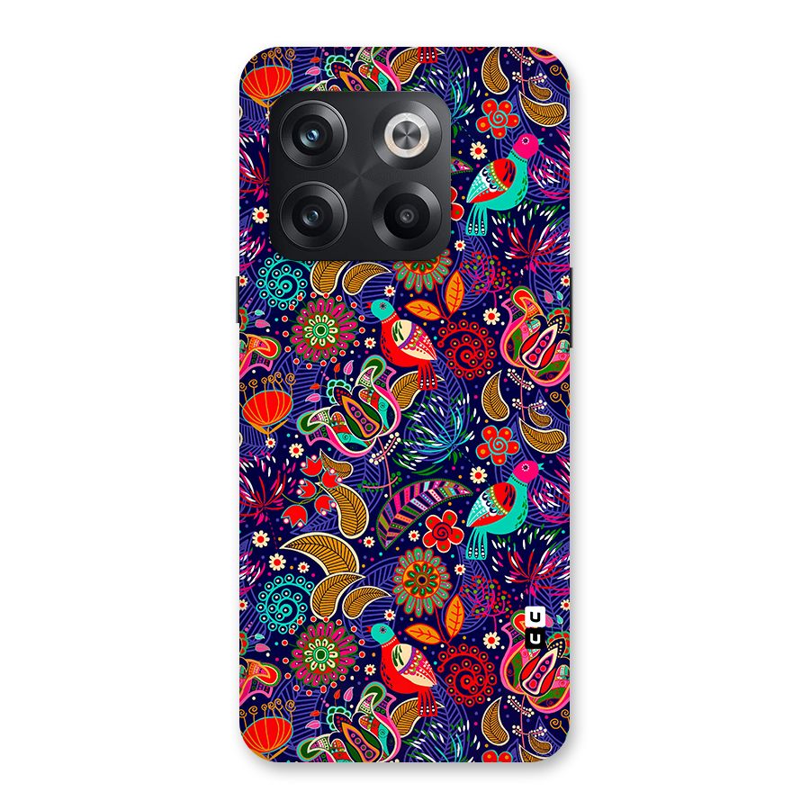 Floral Seamless Pattern Spring Flowers Back Case for OnePlus 10T