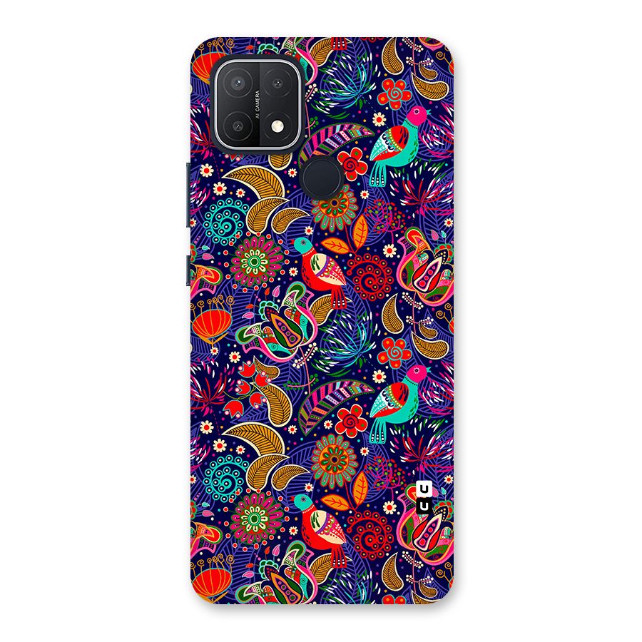 Floral Seamless Pattern Spring Flowers Back Case for Oppo A15