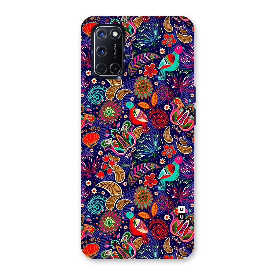 Floral Seamless Pattern Spring Flowers Back Case for Oppo A52