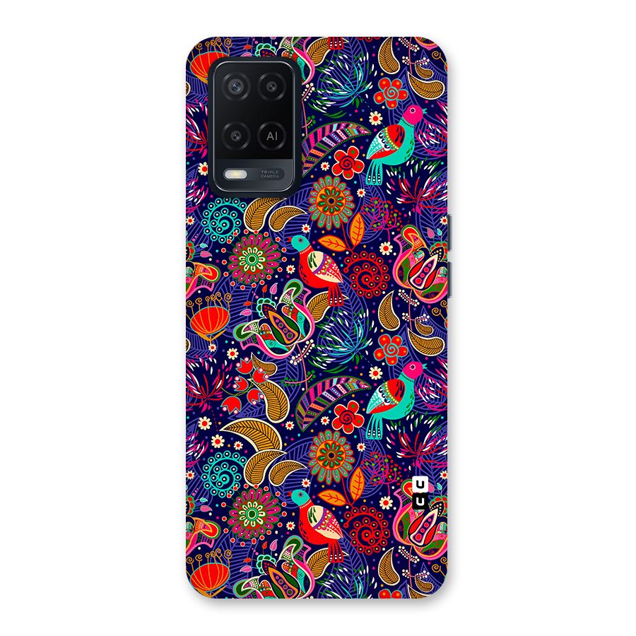 Floral Seamless Pattern Spring Flowers Back Case for Oppo A54