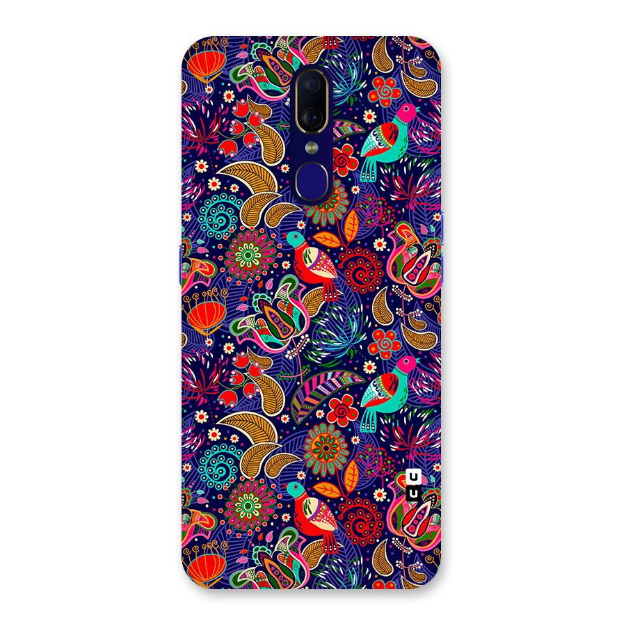 Floral Seamless Pattern Spring Flowers Back Case for Oppo F11