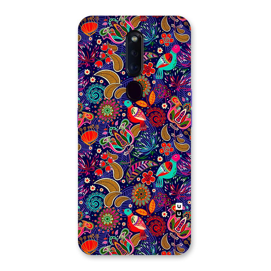 Floral Seamless Pattern Spring Flowers Back Case for Oppo F11 Pro
