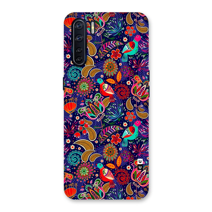 Floral Seamless Pattern Spring Flowers Back Case for Oppo F15