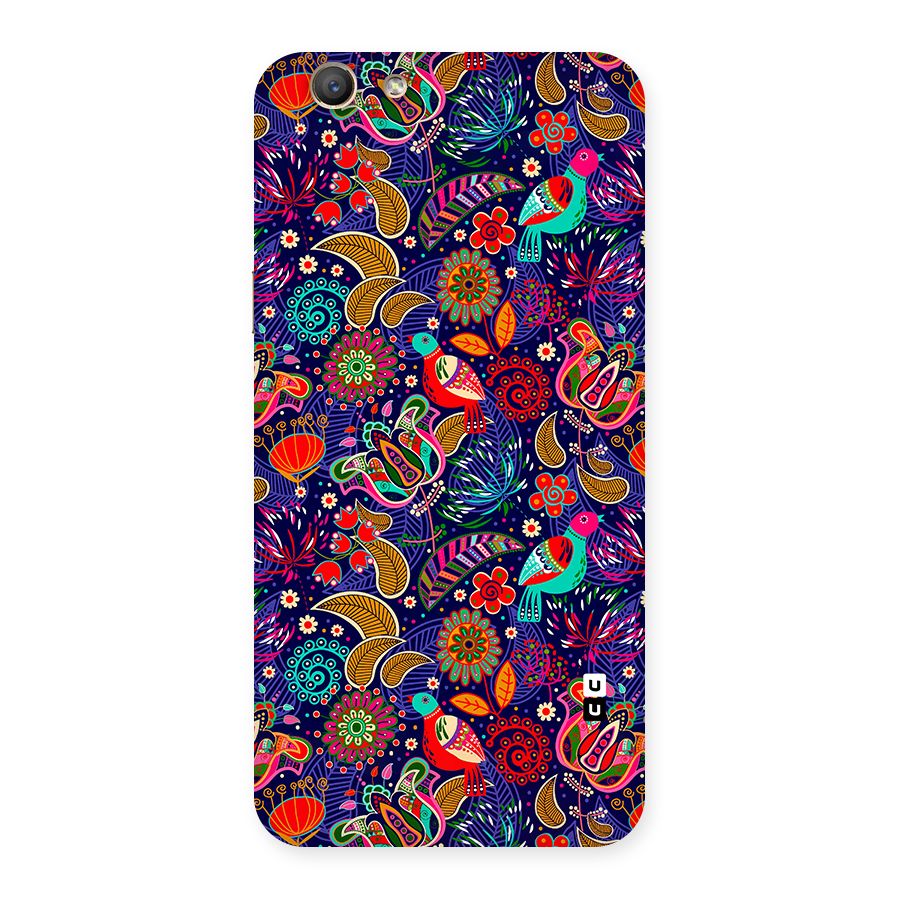 Floral Seamless Pattern Spring Flowers Back Case for Oppo F1s