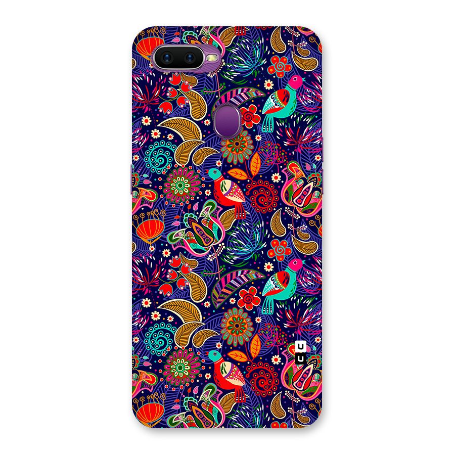Floral Seamless Pattern Spring Flowers Back Case for Oppo F9