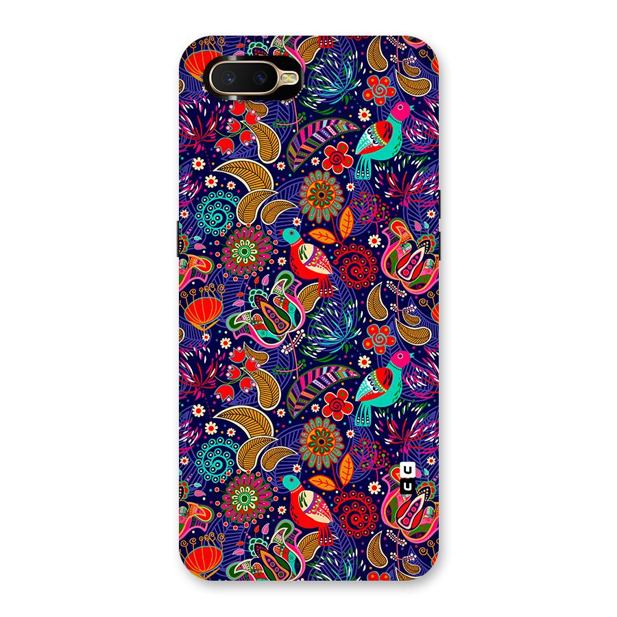 Floral Seamless Pattern Spring Flowers Back Case for Oppo K1