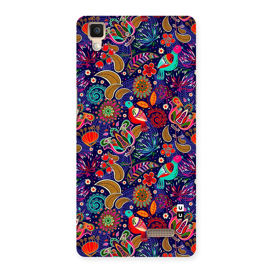 Floral Seamless Pattern Spring Flowers Back Case for Oppo R7