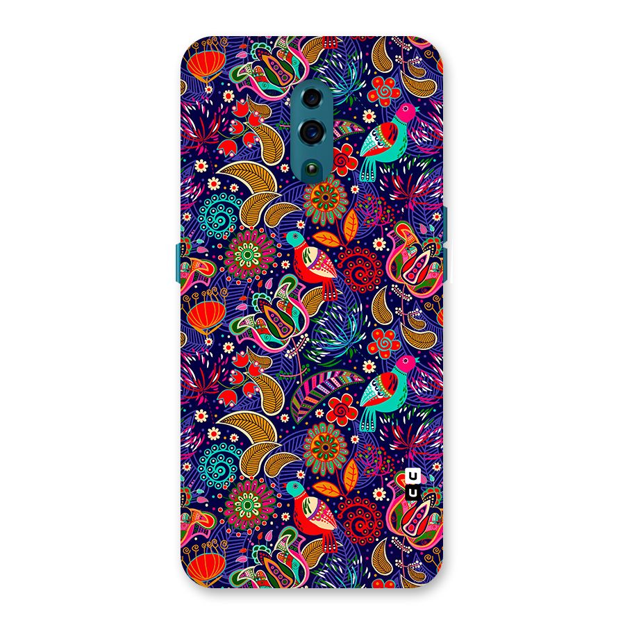 Floral Seamless Pattern Spring Flowers Back Case for Oppo Reno