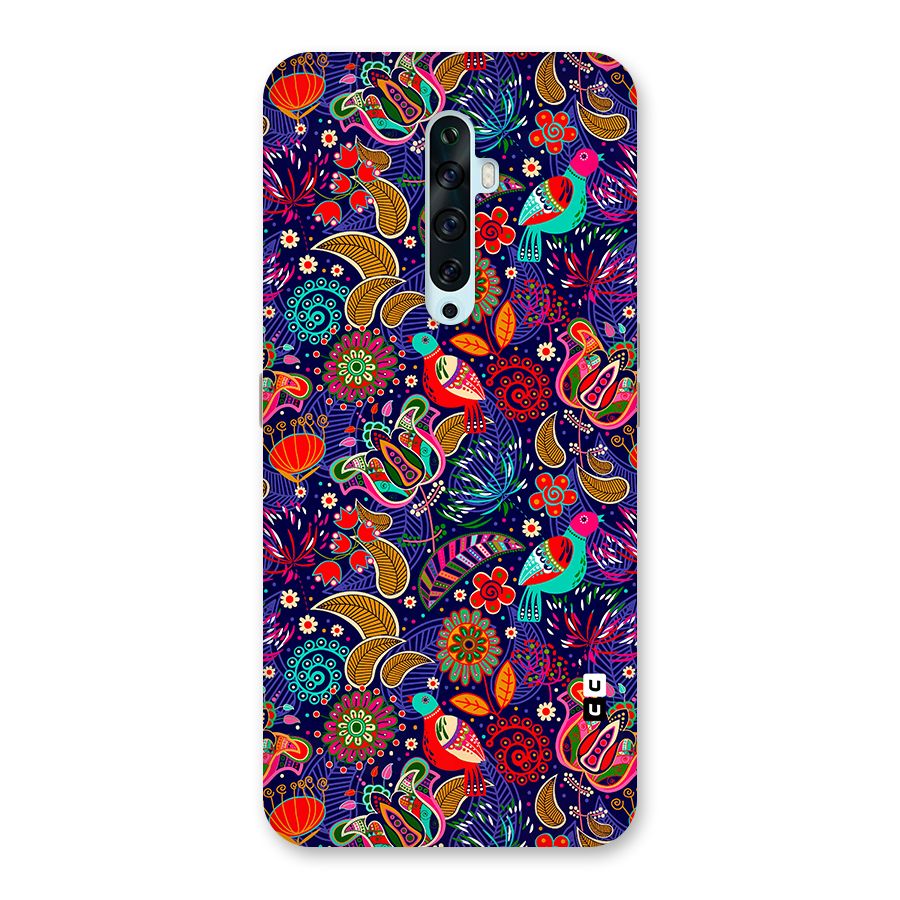 Floral Seamless Pattern Spring Flowers Back Case for Oppo Reno2 F