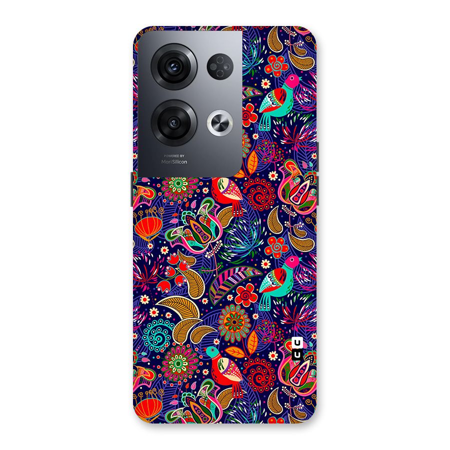 Floral Seamless Pattern Spring Flowers Back Case for Oppo Reno8 Pro 5G