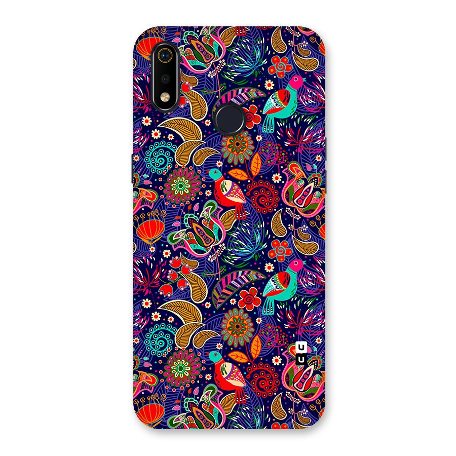 Floral Seamless Pattern Spring Flowers Back Case for Realme 3i