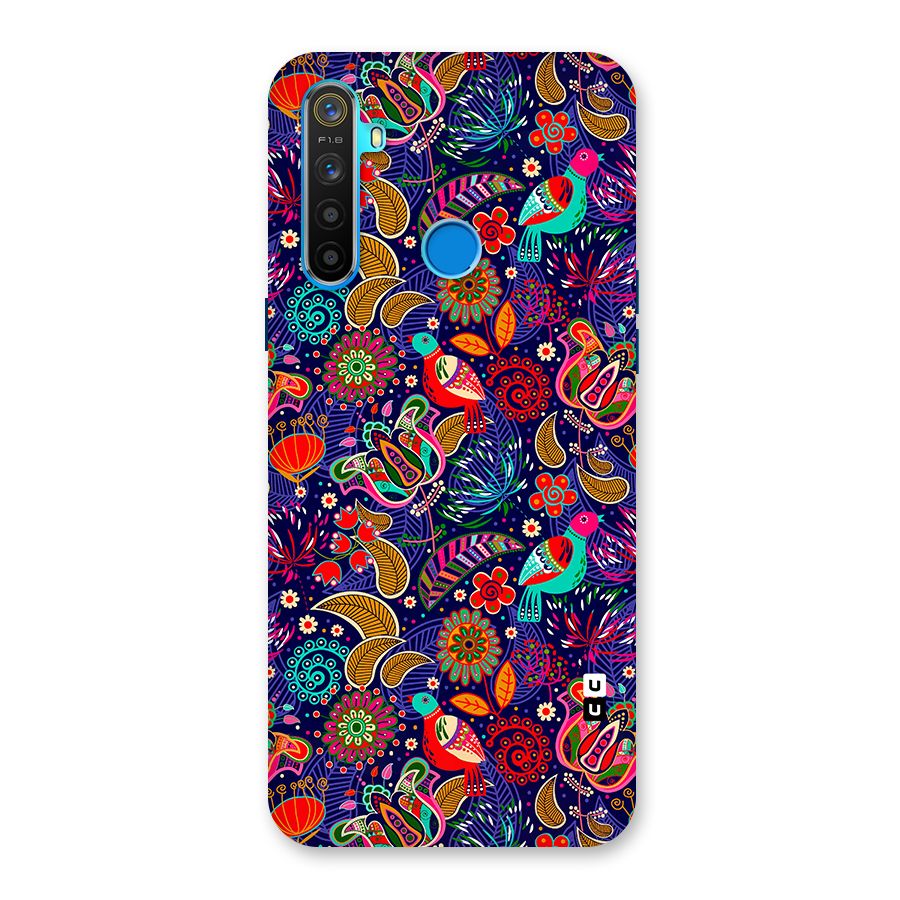 Floral Seamless Pattern Spring Flowers Back Case for Realme 5