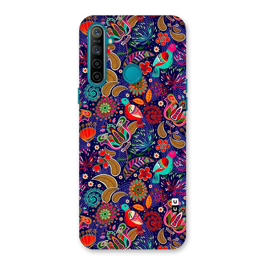 Floral Seamless Pattern Spring Flowers Back Case for Realme 5i