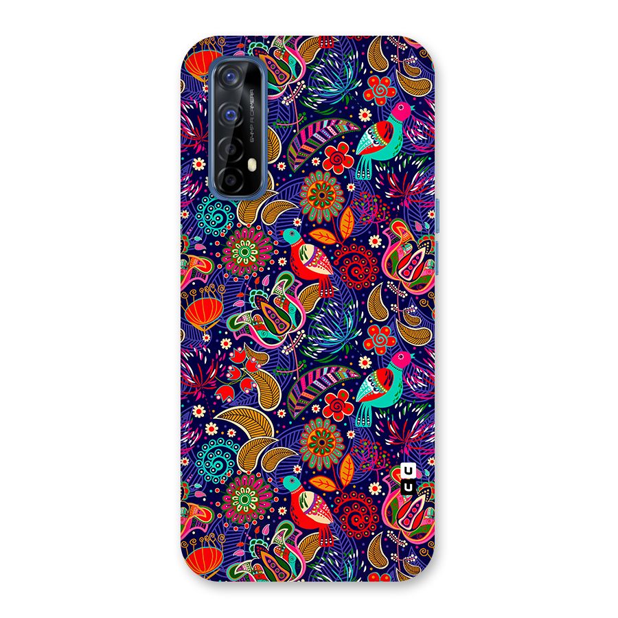 Floral Seamless Pattern Spring Flowers Back Case for Realme 7
