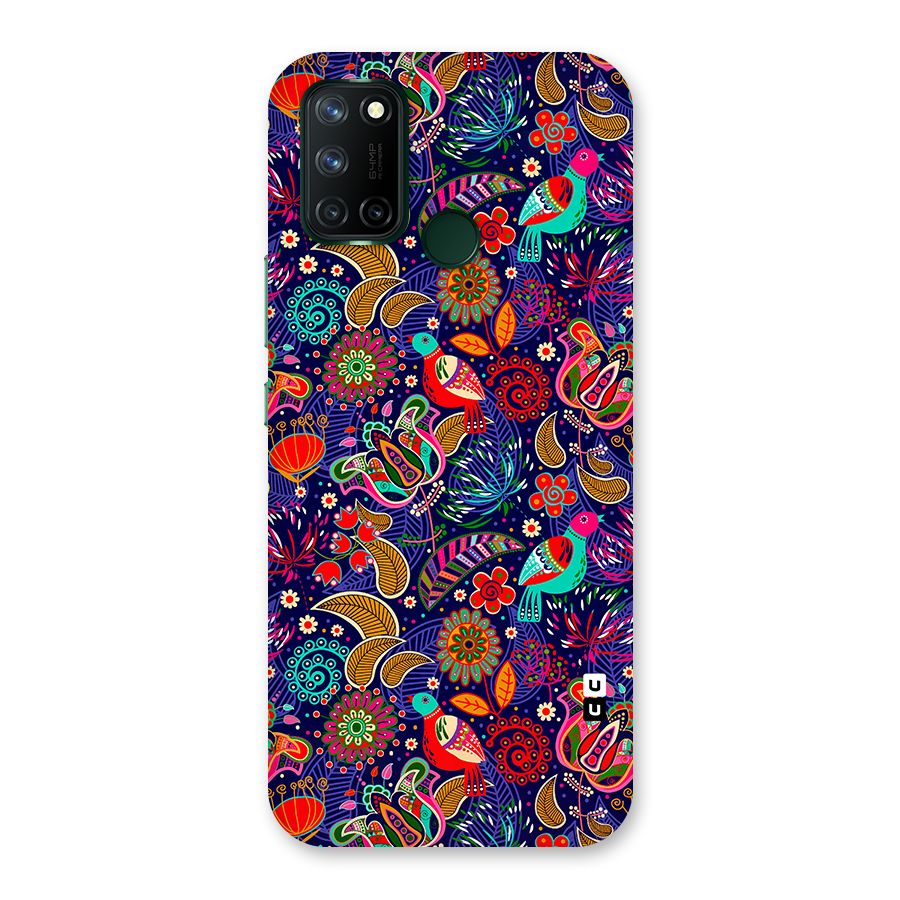 Floral Seamless Pattern Spring Flowers Back Case for Realme 7i
