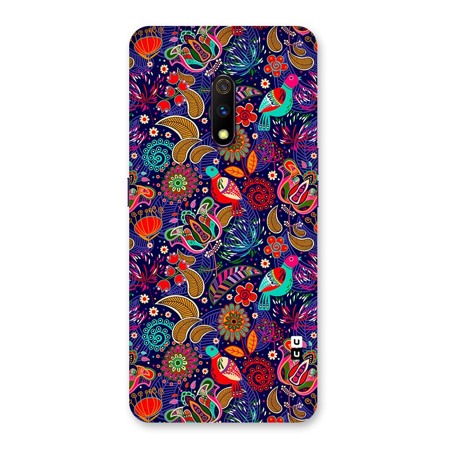 Floral Seamless Pattern Spring Flowers Back Case for Realme X