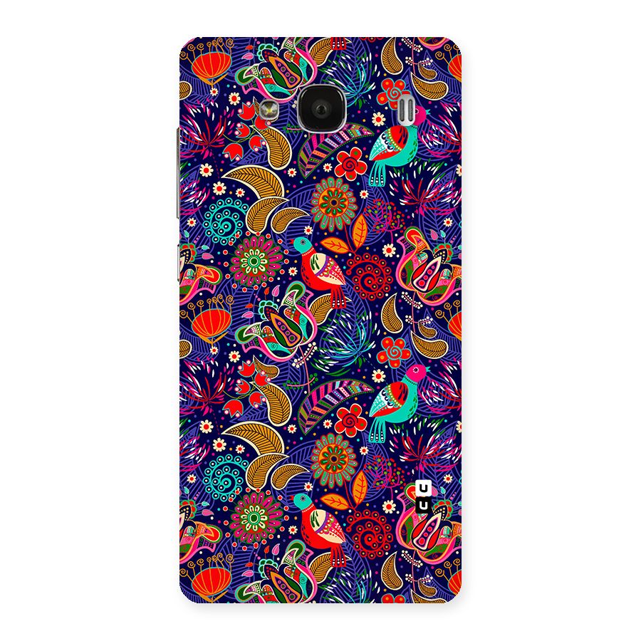 Floral Seamless Pattern Spring Flowers Back Case for Redmi 2